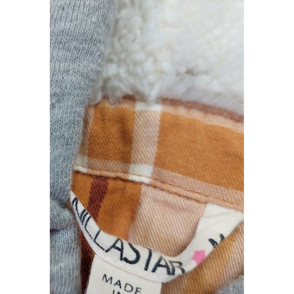 Vanilla Star Plaid Hoodie Shirt Size M - Picture 6 of 6